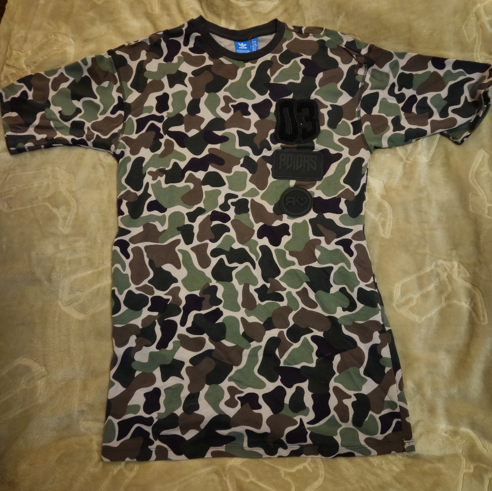 Womens Adidas Camo Tee-shirt Dress